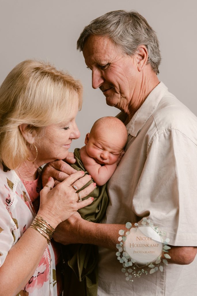 Grandparents with baby - Portrait Photographer in Princeton MN